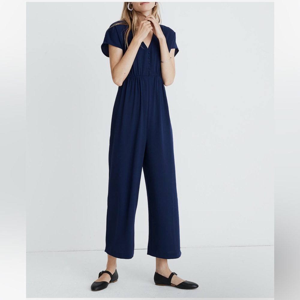 EUC Madewell Navy Jumpsuit - 0